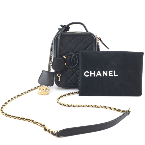 Vanity Case Quilted Small Cc Filigree CrossBodyBag - Picture 2 of 8